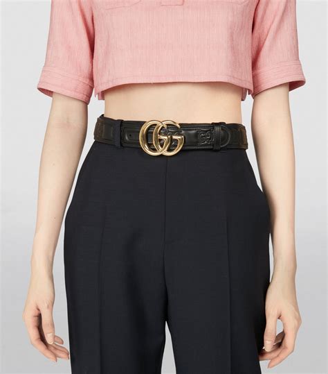 jomore gucci belt|GG Marmont wide belt in Black Leather .